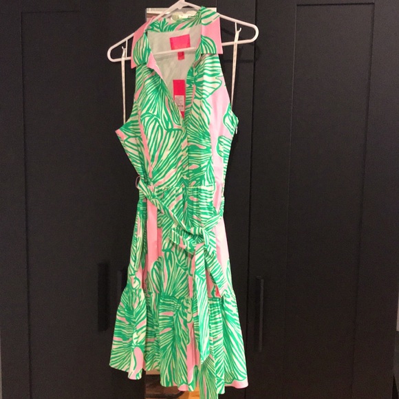 Lilly Pulitzer Dresses & Skirts - Trisha Dress “who let the fronds out?” Shirtdress